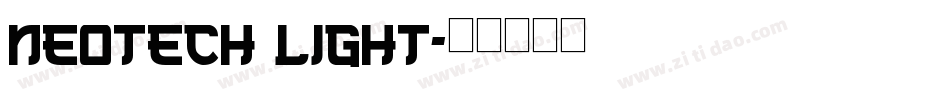 NeoTech Light字体转换